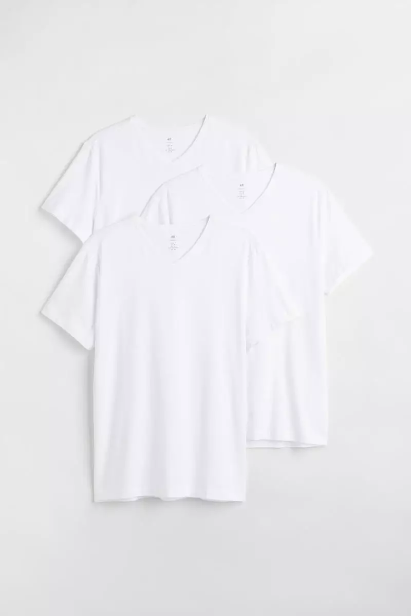 H&M Men's 3-Pack Slim Fit T-shirts