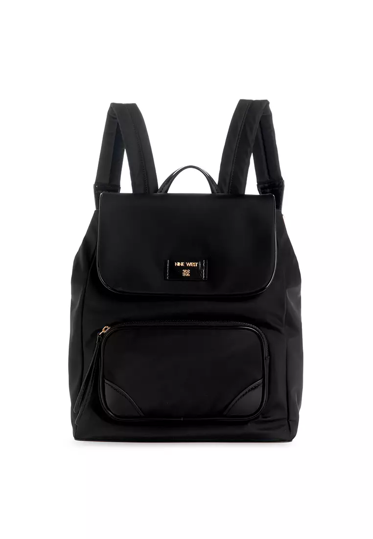 Nine west black backpack purse best sale