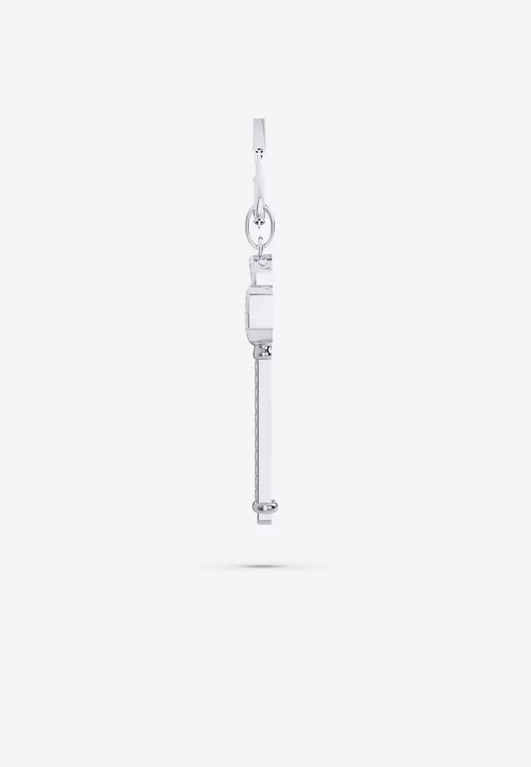 Quartz Diamond Key Pendant