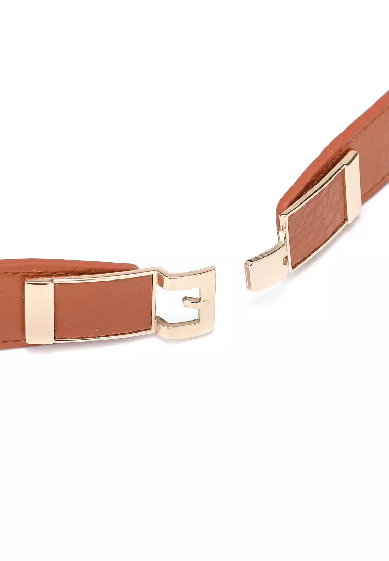 GYKACO MONA Brown - Ikat Pinggang Wanita - Fashion Belt / Sabuk (Import)