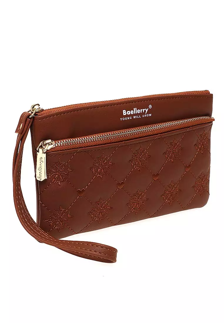 Dompet Clutch Wanita Model Panjang Large Compartment Material Leather Kulit ORIGINAL