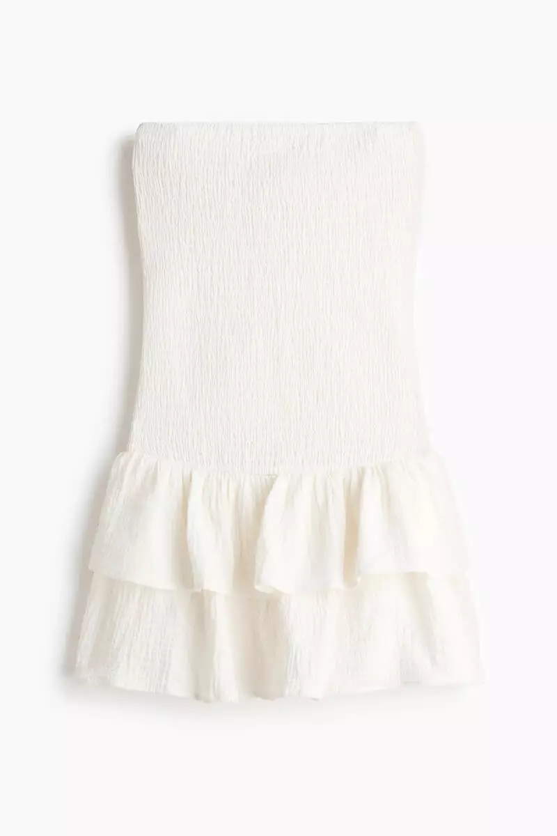 Smocked tiered dress