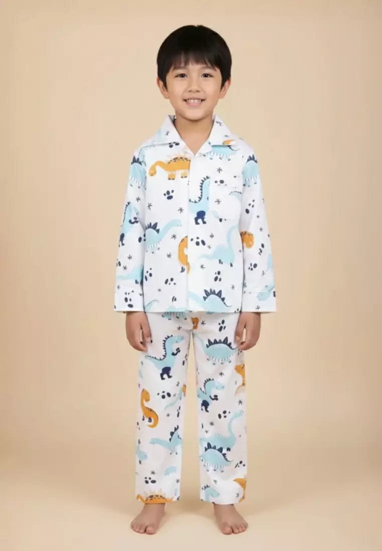Kids And Baby Pajama Nightsuit  Set - Dino Trip