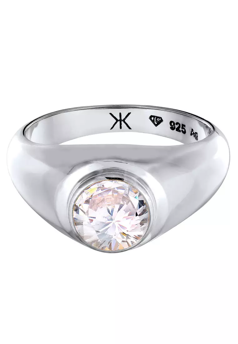 EXCLUSIVE Cincin Perhiasan Perak 925 Pria Cubic Zirconia