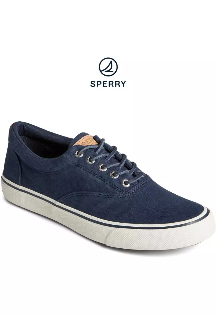 Men's SeaCycled™ Striper II CVO Textile Sneakers - Navy (STS25512)
