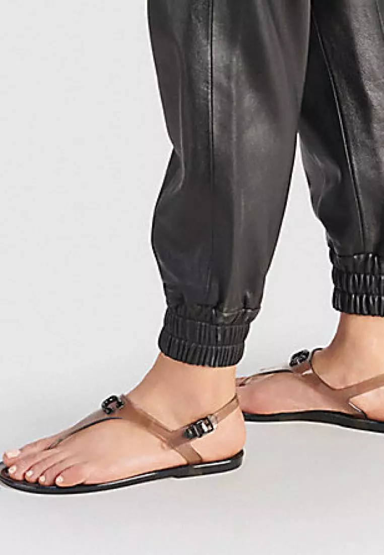 Coach Natalee Jelly Sandal Black