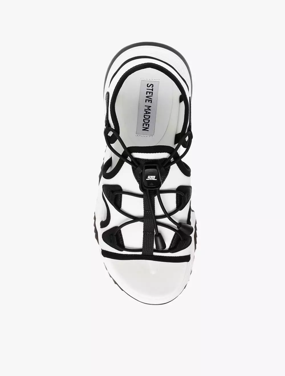 Steve Madden CHIVALRY Women's Sandals- Black/White