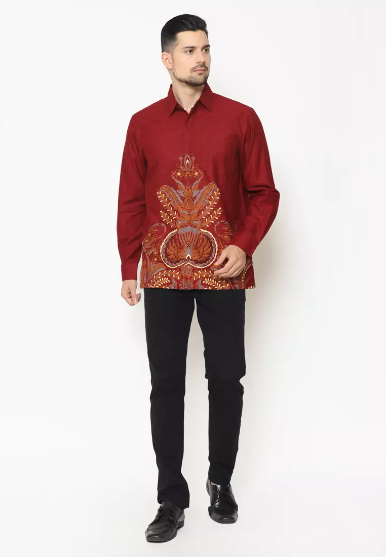 Hadinata Batik Pria Kemeja Panjang Lateef Laila