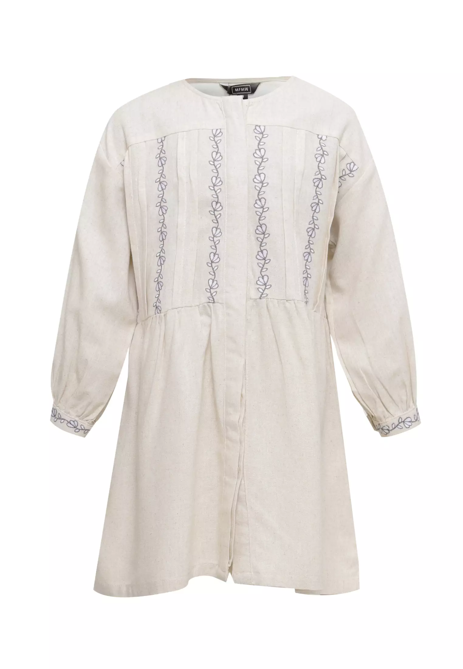 Jual MFMW MFMW Lil Naranda Midi Dress Anak Cream Motif Bunga Original ...