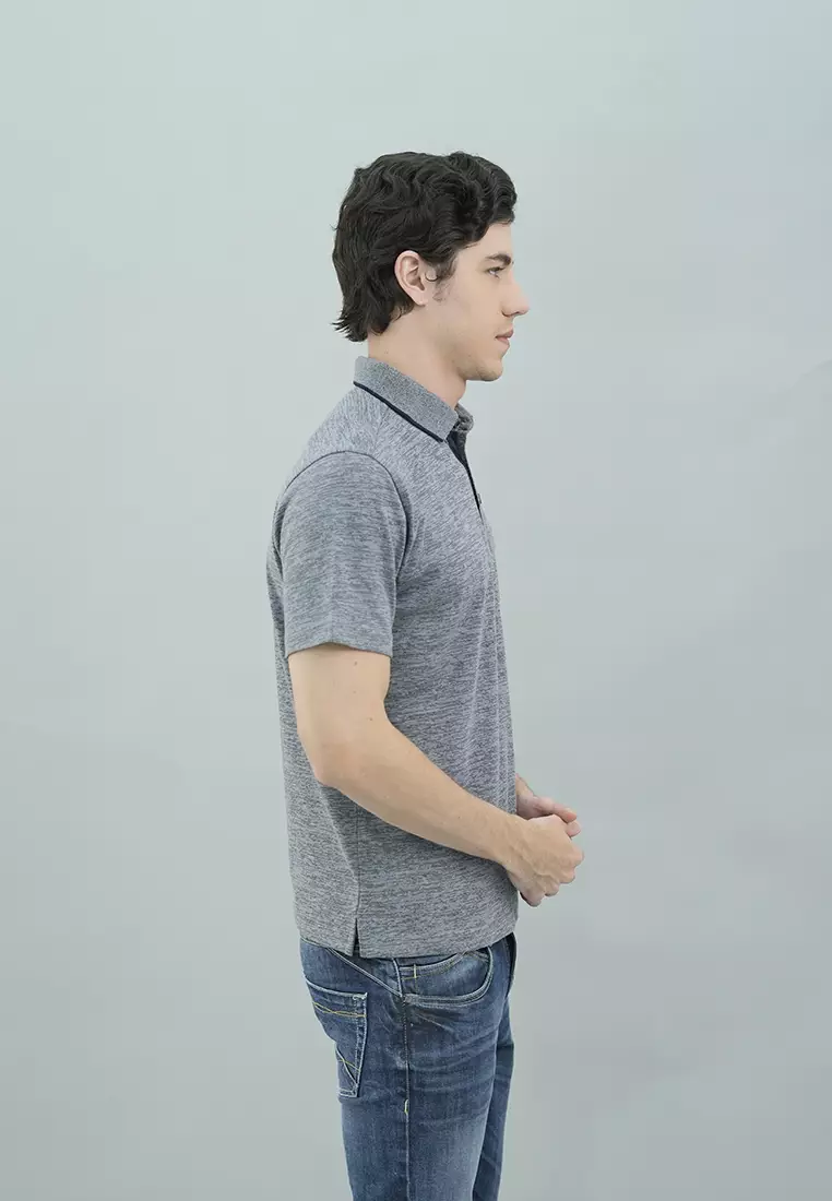 LGS - Kaos Polo Casual - Motif Polos - Abu - CWS.224.E3166.01.C