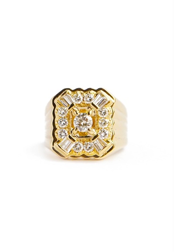 CEBUANA LHUILLIER JEWELRY gold 14k Locally Made Yellow Gold Gent's Ring With Diamonds BC424ACFDBE900GS_1