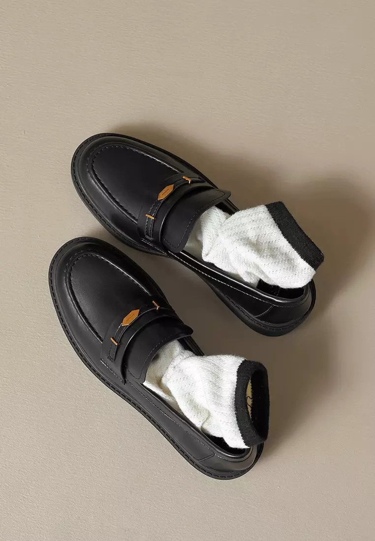 3.5CM 復古厚底樂福鞋 WW1083-2