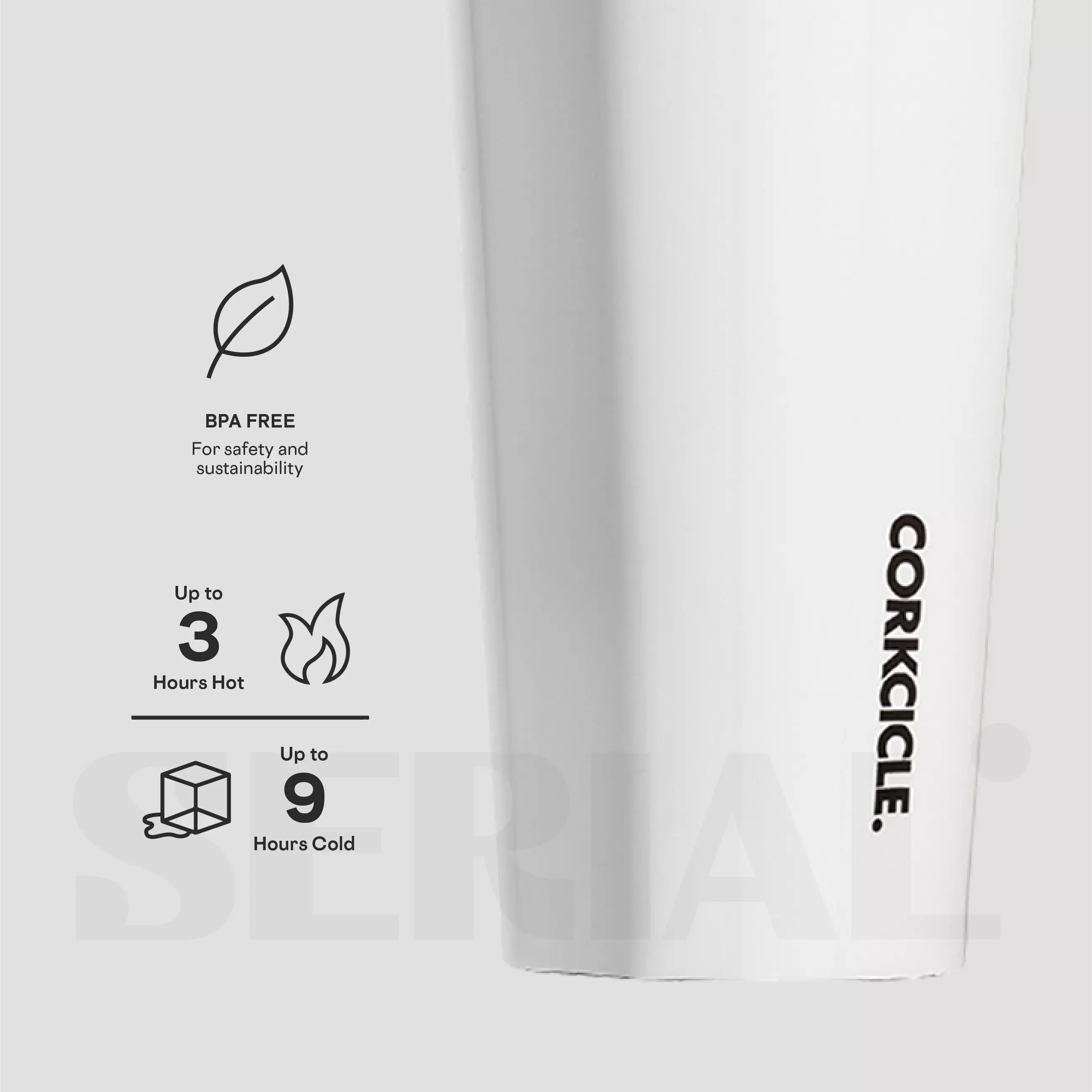 CORKCICLE® Tumbler 16oz - Classic White