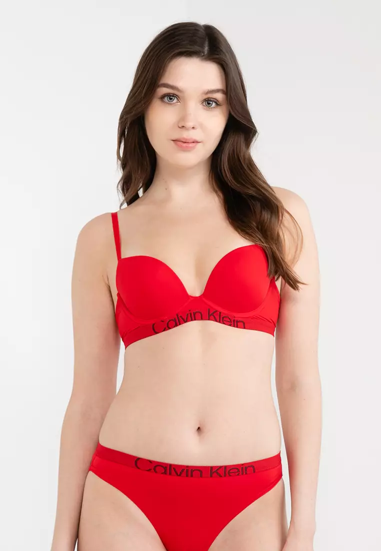 Calvin Klein Underwear Red Logo Regular Fit Bra