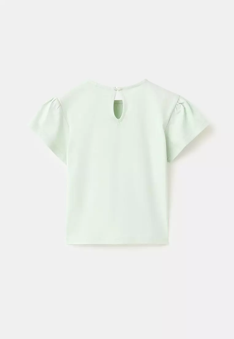 T-Shirt with Flower Detail