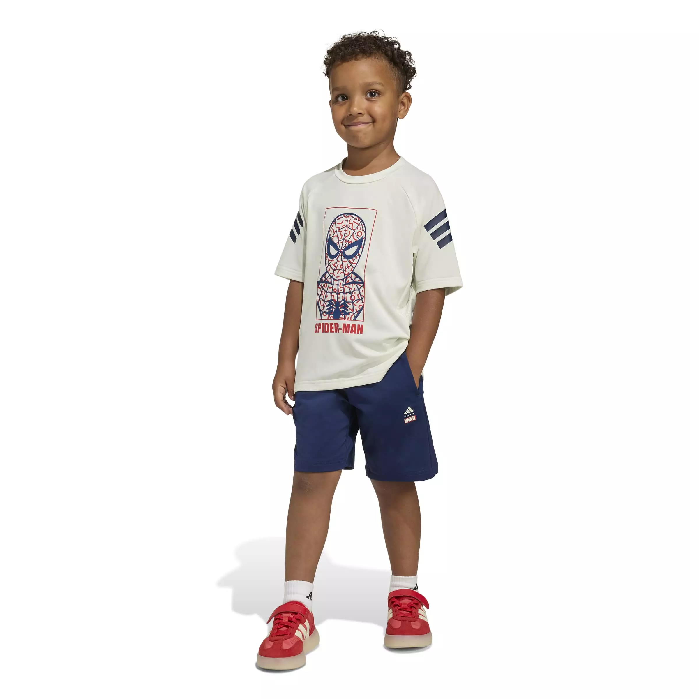 ADIDAS Marvel Spider-Man Sport Set JZ3544 - Set Baju Anak (Putih)