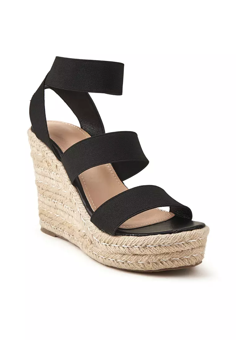 Buy Twenty Eight Shoes 11.5CM Elastic Straps Wedge Espadrilles WTY912320 2023 Online ZALORA