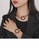 Glamorousky silver Simple Fashion Plated Gold Hollow Geometric Circle 316L Stainless Steel Chain Bracelet 2A31BACB98E312GS_4