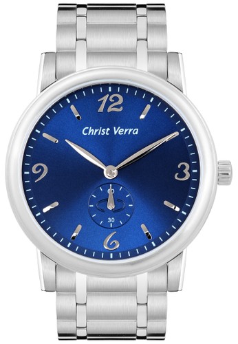 Christ Verra Fashion Men's Watch CV 2049G-11 BLU/SS Blue Silver Stainless Steel