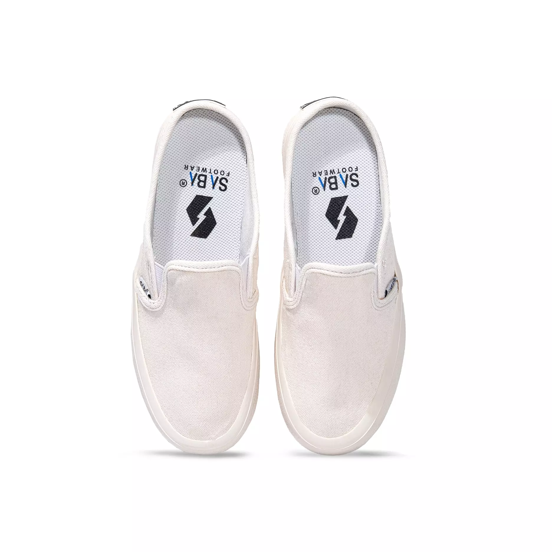 SABA Vintage Slip On Flip Mule Off White- Sepatu pria dan wanita Original 100% FM 06