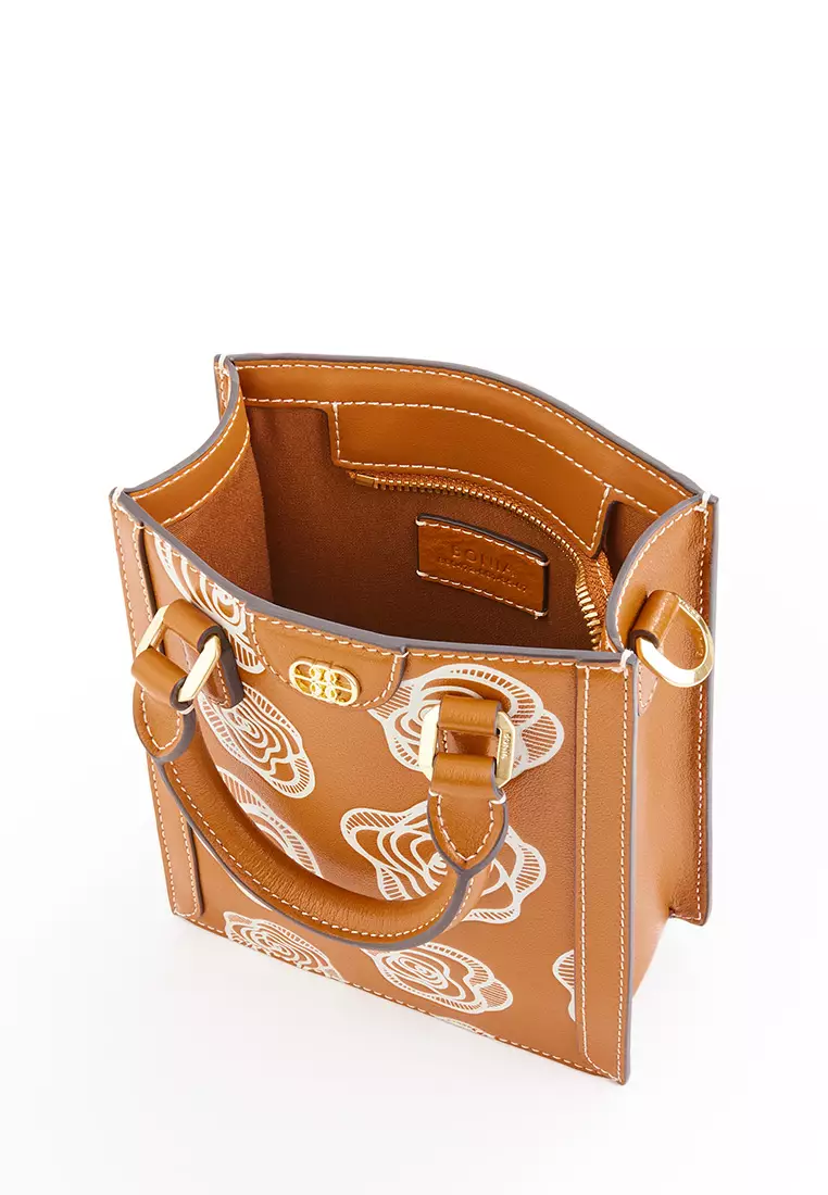 Camel Delia Crossbody Bag