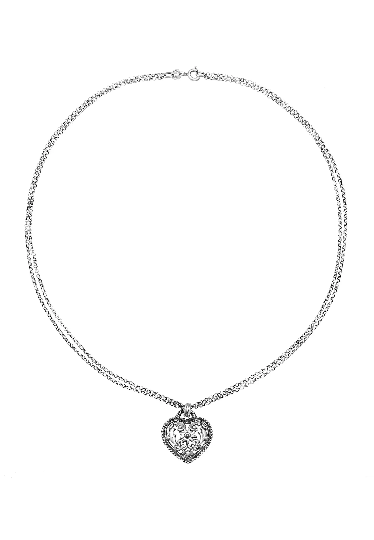 ELLI GERMANY Necklace Heart Pendant Edelweiss Dirndl 2023 | Buy