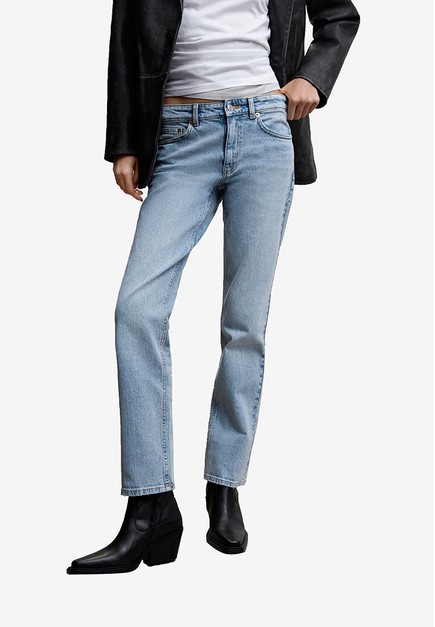 skuffet Eddike Klage Mango Mid-Rise Straight Jeans 2023 | Buy Mango Online | ZALORA Hong Kong