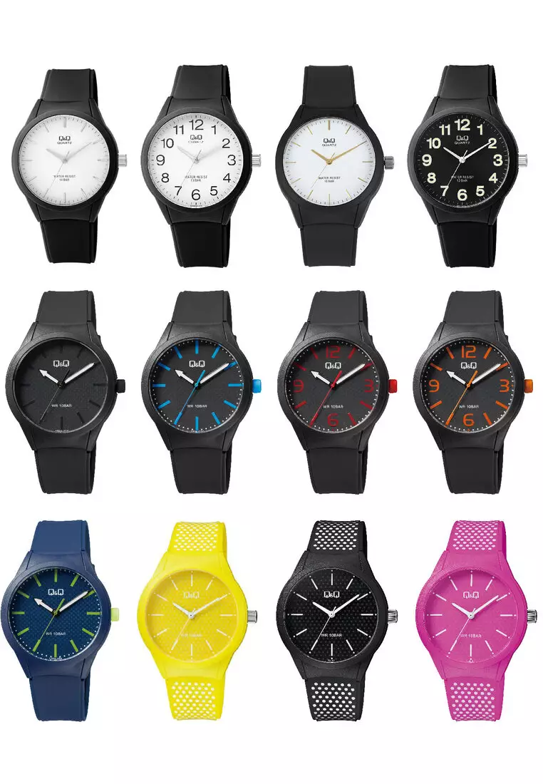 Watch By Citizen VR28J026Y Men Analog Watch with Black Rubber Strap