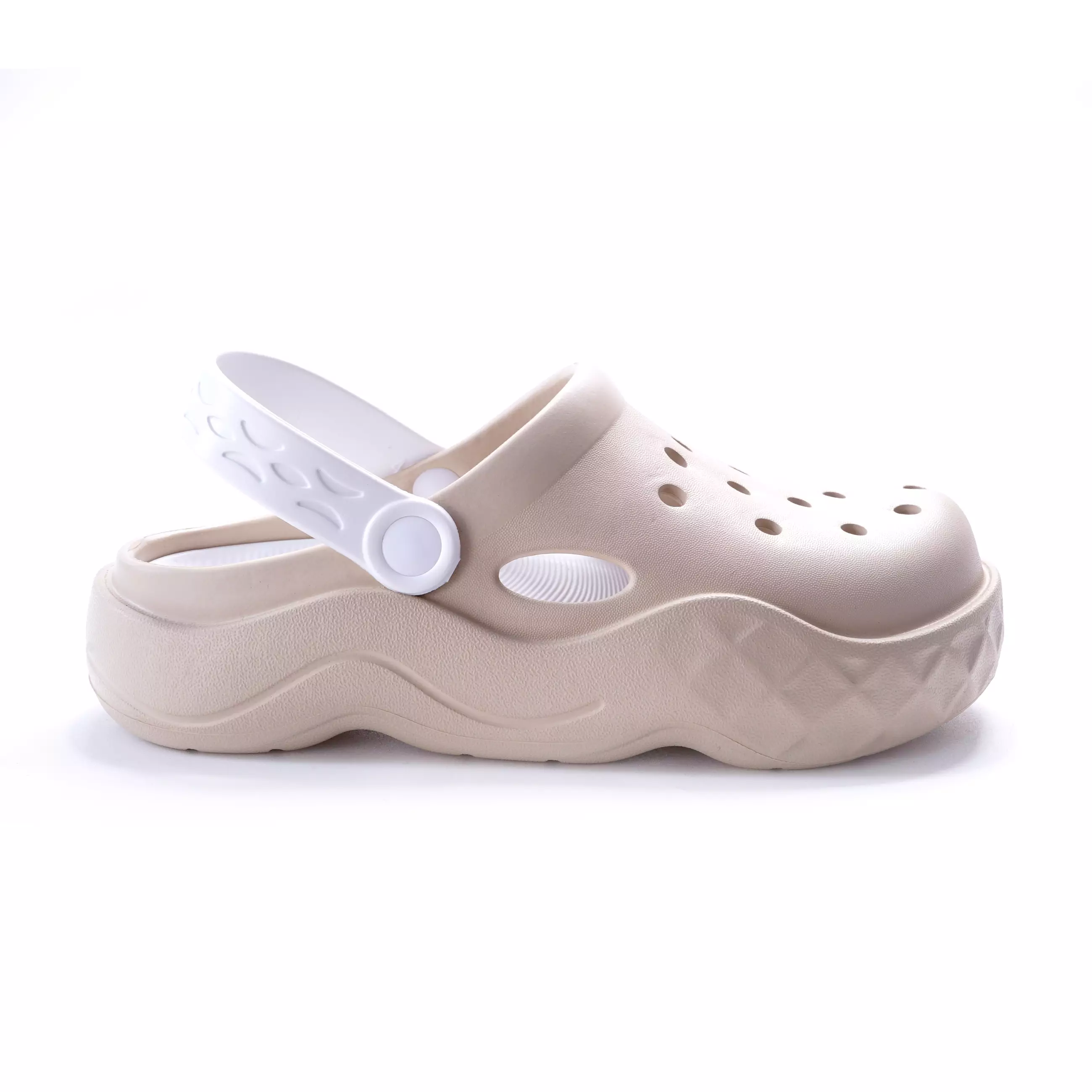 ZANDILAC - SANDAL WANITA DEWASA CH230144WD - COKLAT JAHE full karet