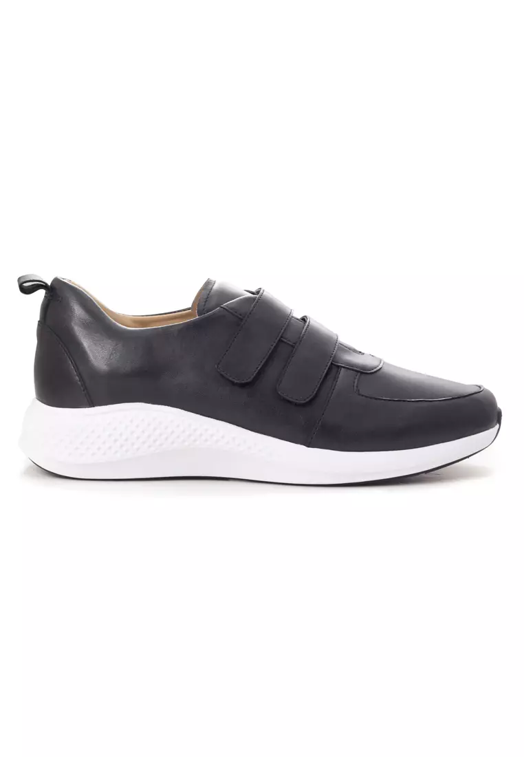 Mens black velcro deals sneakers