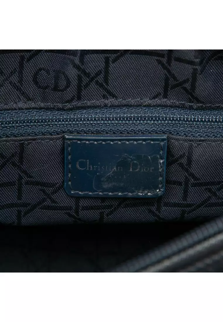 Pre-Loved Dior Medium Denim Cannage Lady Dior