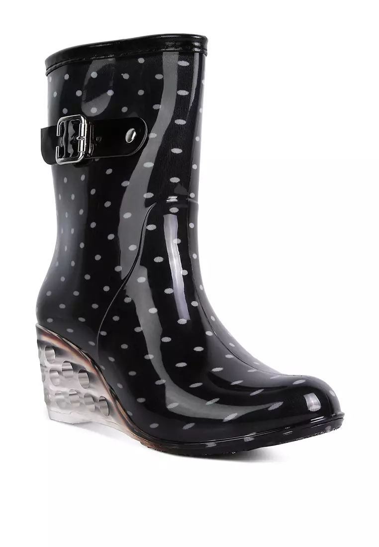 Buy London Rag Black Polka Clear Rainbow Boots 2024 Online | ZALORA ...