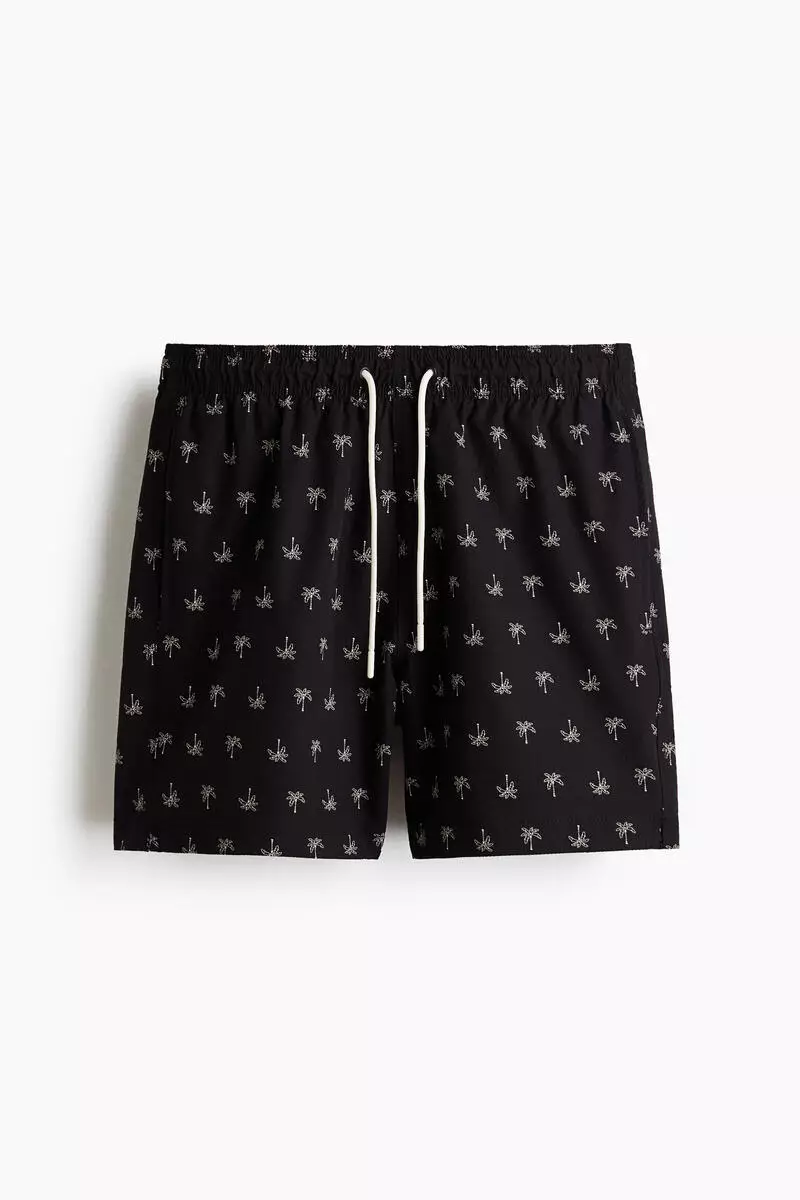 Seersucker swim shorts