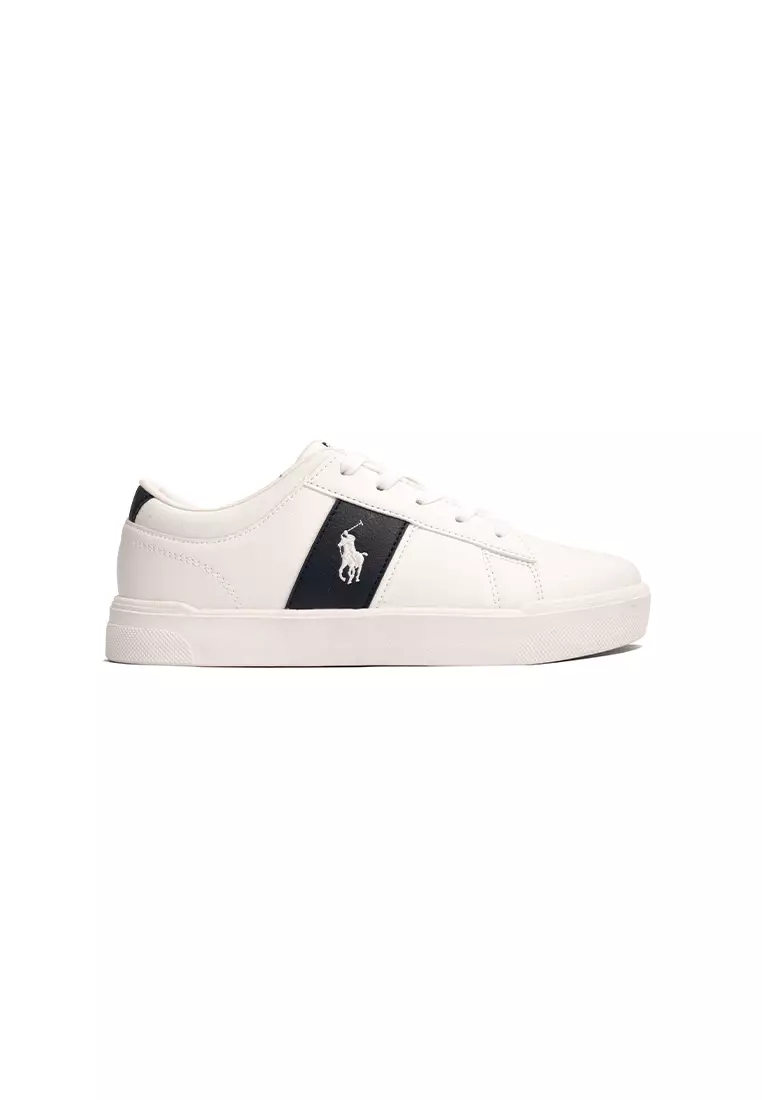 Discount on Polo Ralph Lauren  shoes - SKU: Frazier Sneaker - White/Navy (126711)
