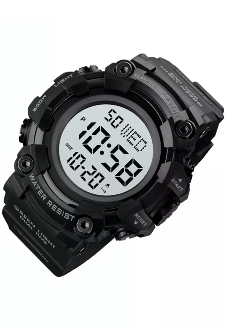 Jam Tangan Digital Pria Waterproof Many Function Strap Tali Material Silicon BL81 ORIGINAL