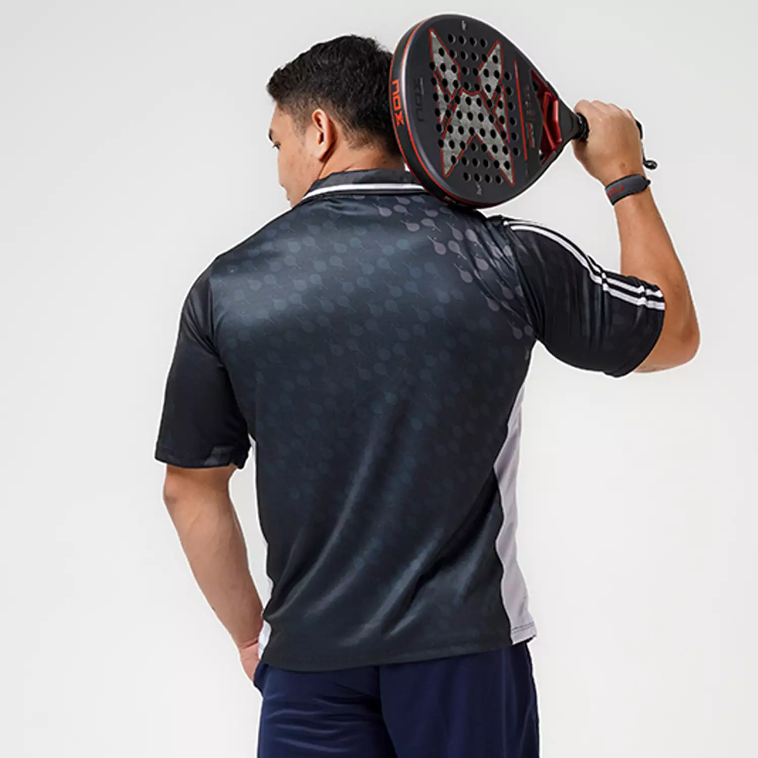 Jual Flexzone Polo Shirts Racket series Black Original 2026 | ZALORA ...