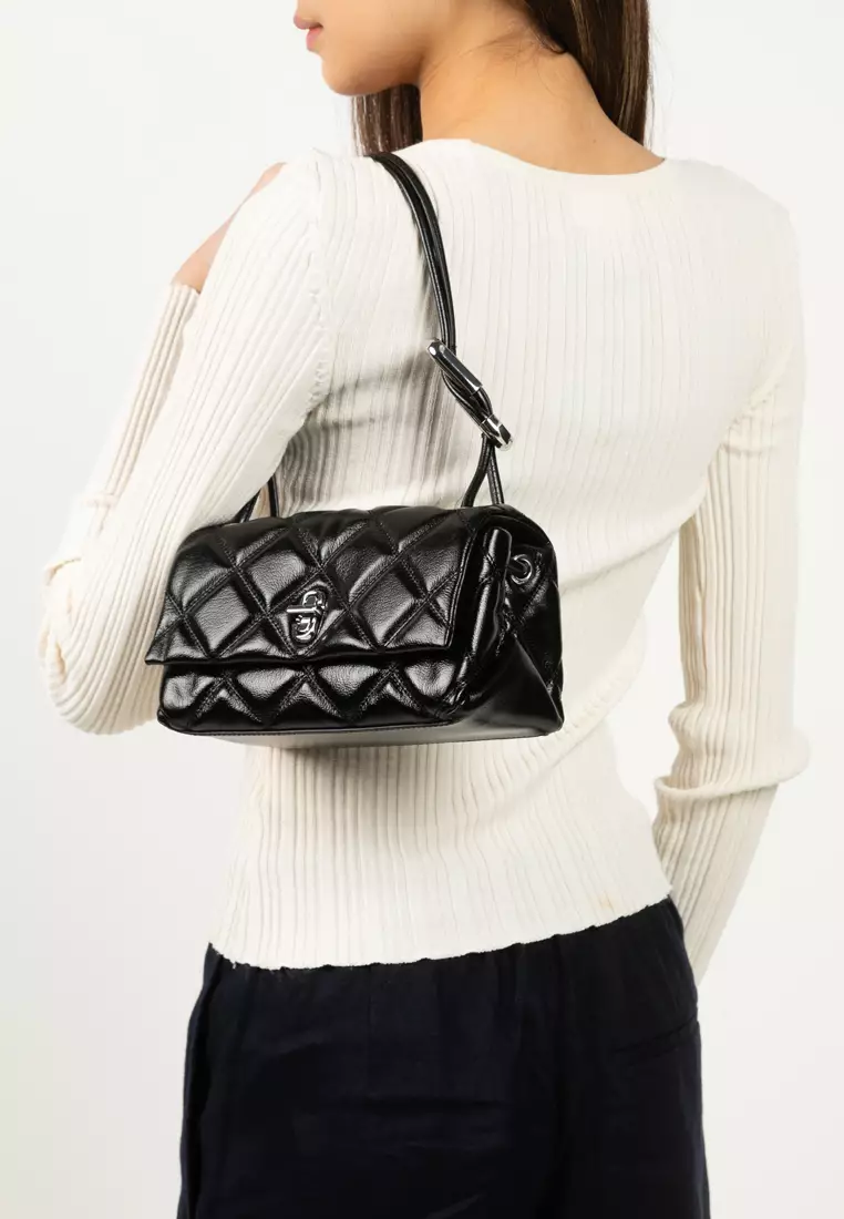 The Quilted Mini Dual Shoulder Bag