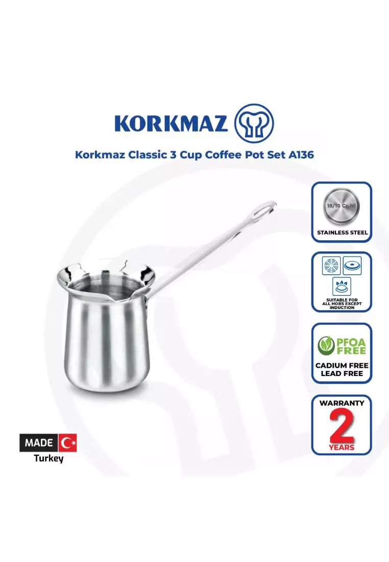 Buy Korkmaz Korkmaz 316 Stainless Steel Turkish Coffee Pot Classic 3