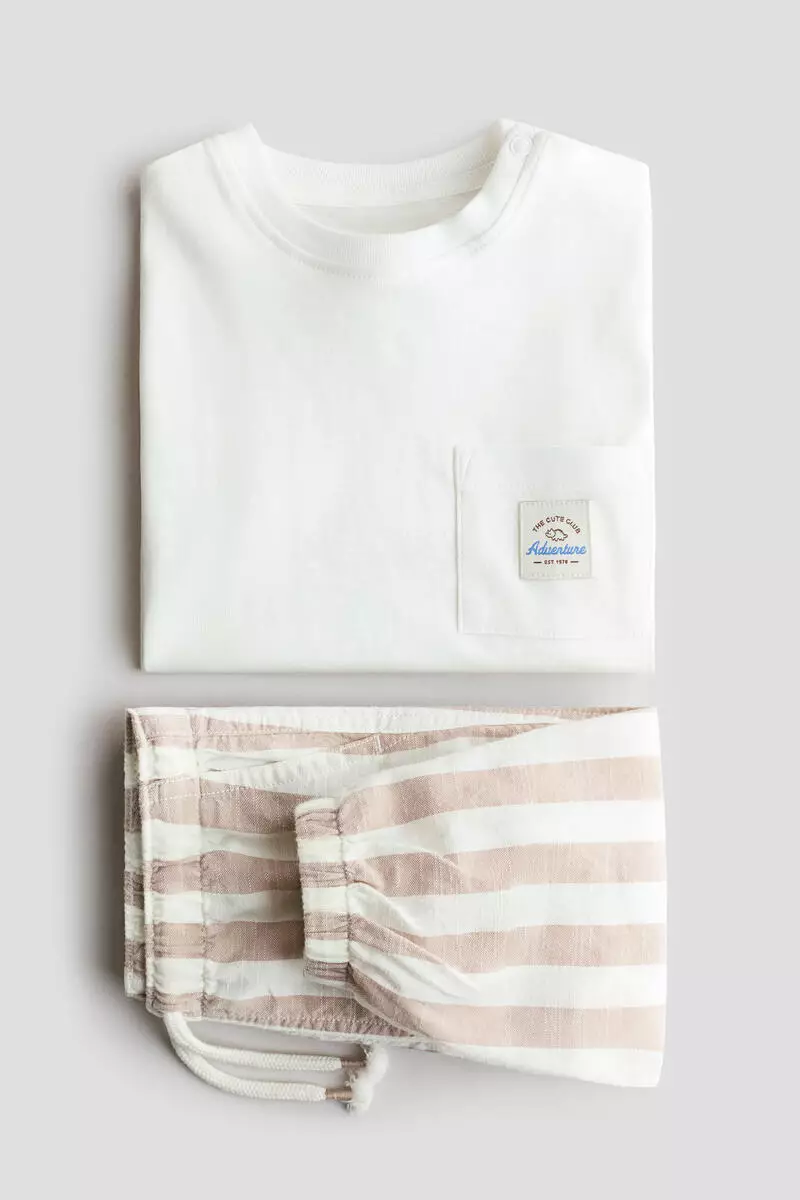 2-piece linen-blend set