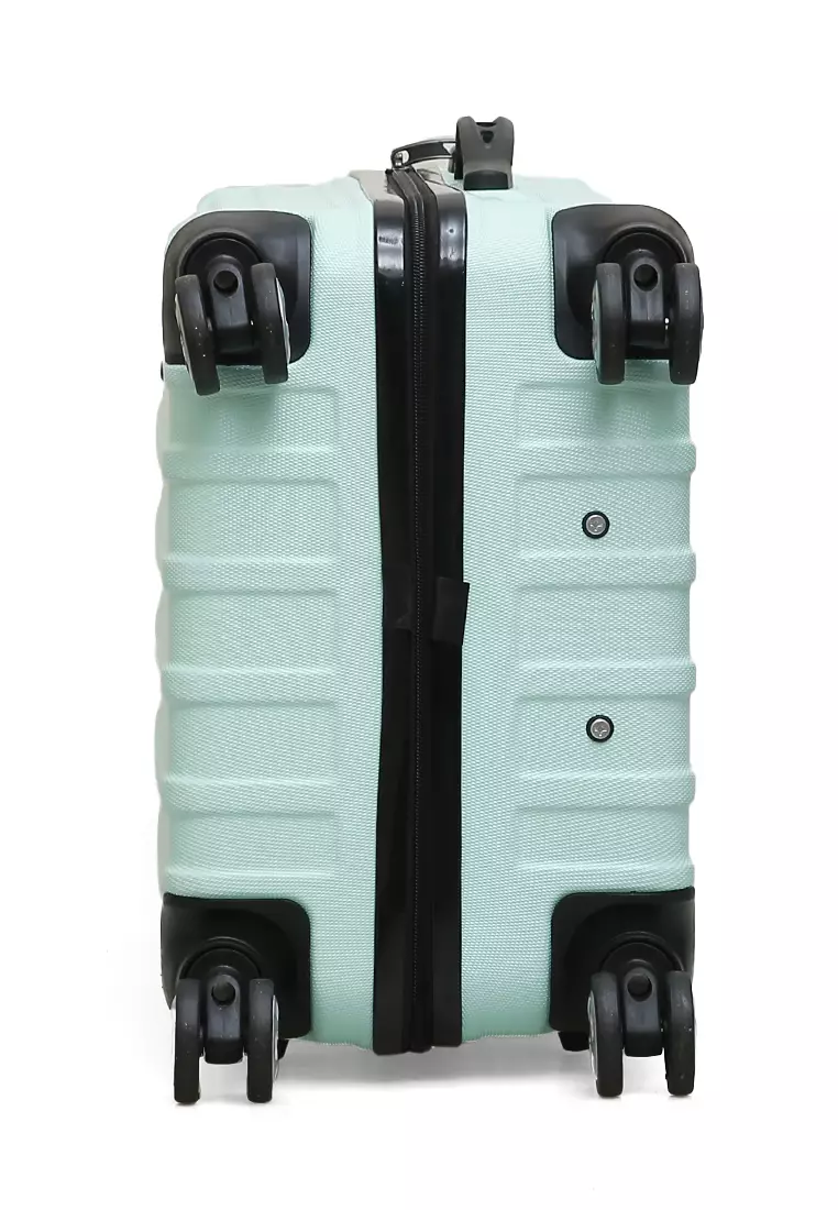 Isvara Tas Koper Hardcase Unisex One Set Suitcase Number Code Combination Lock Large Compartment Material ABS+PVC Coated ORIGINAL - Mint