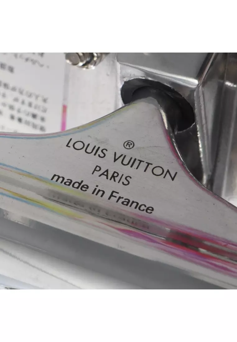 Pre-Loved Louis Vuitton monogram watercolor Skateboarding interior wood white multicolor