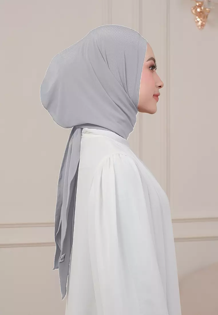 HIJAB INSTAN QIARA - LIGHT GREY