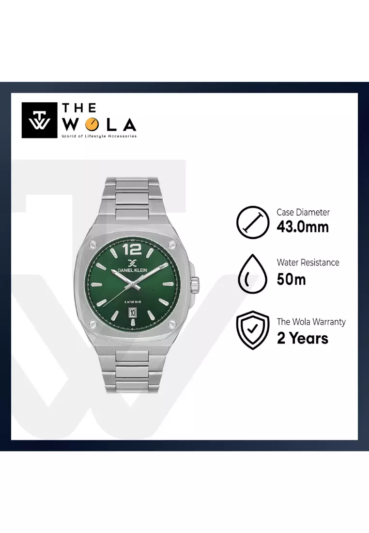 Men Analog Silver Stainless Steel Watch DK.1.14147-3