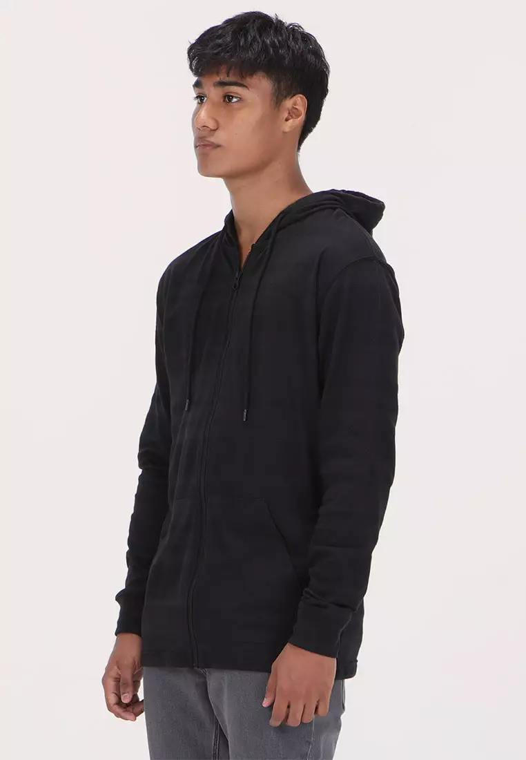 MLS HAZY ZIP HOODIE BLK