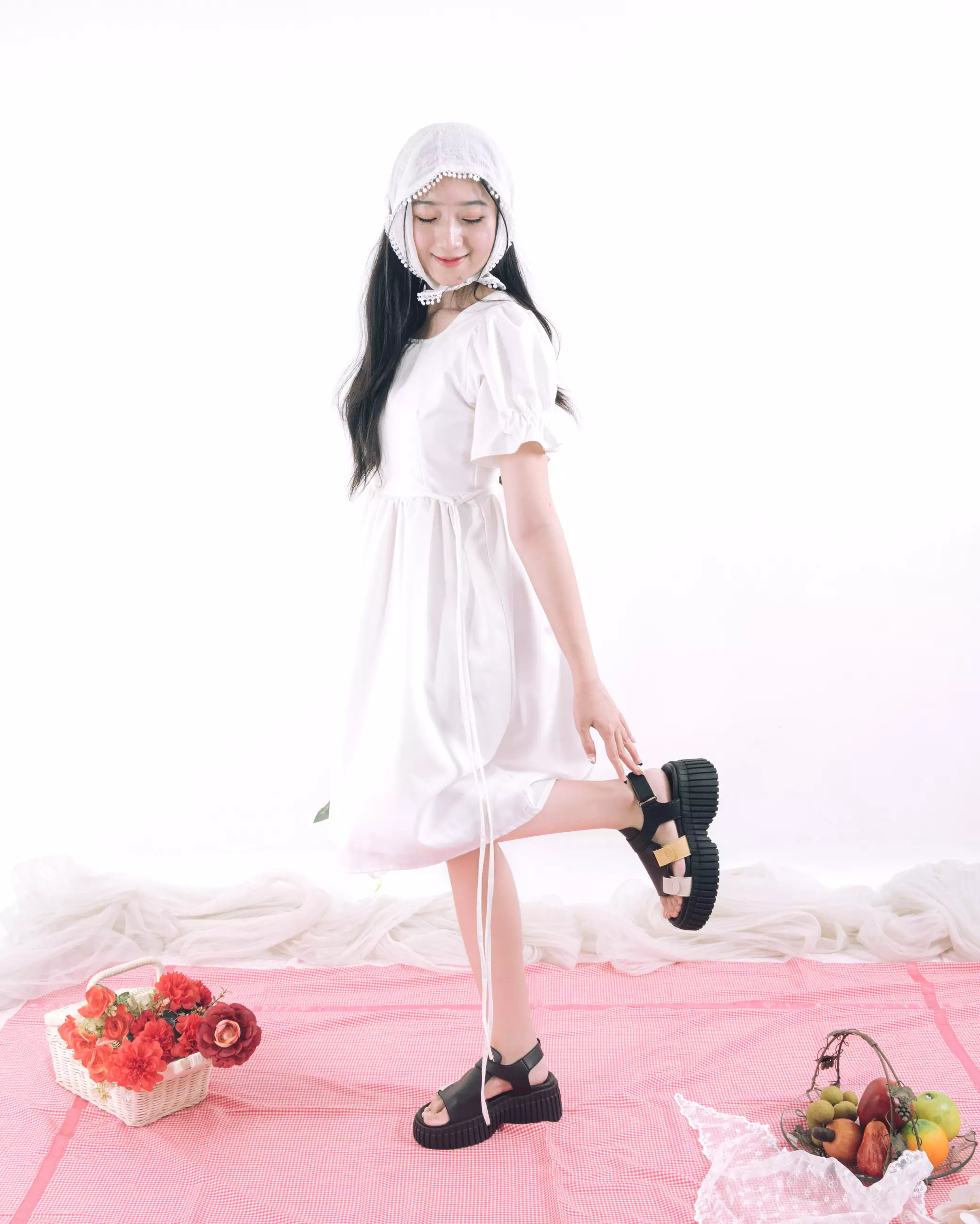 Bailey Platform Sandal in Black