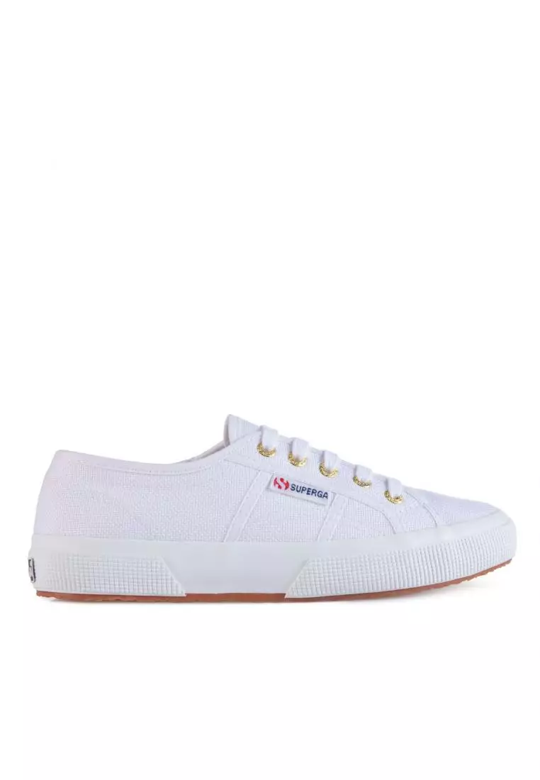 Discount on Superga  shoes - SKU: 2750-Cotu Classic White Pale Gold Sneakers