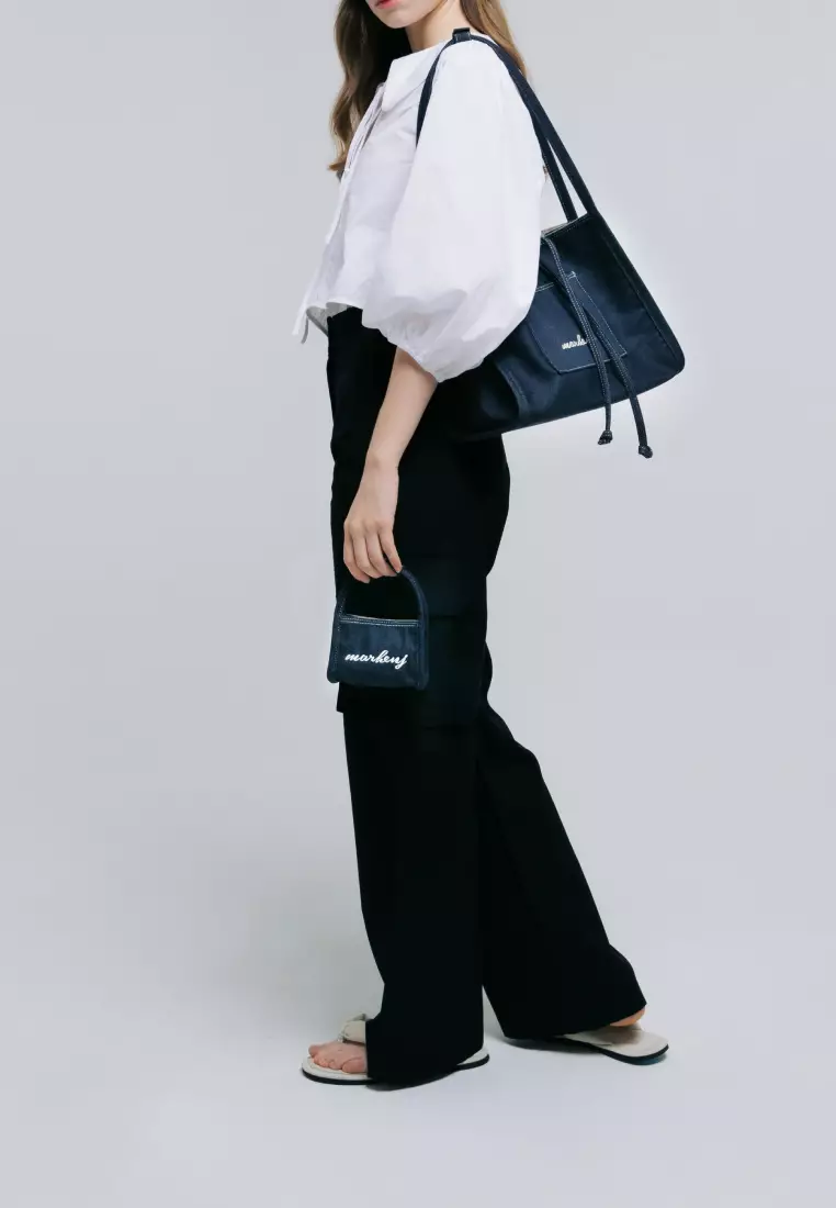JEANS Canvas Shoulder Bag Denim