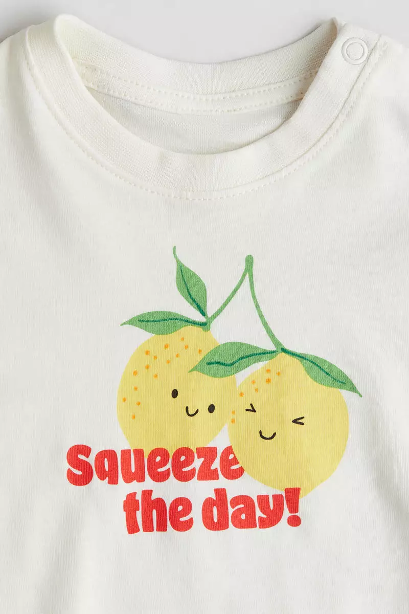 Printed cotton T-shirt