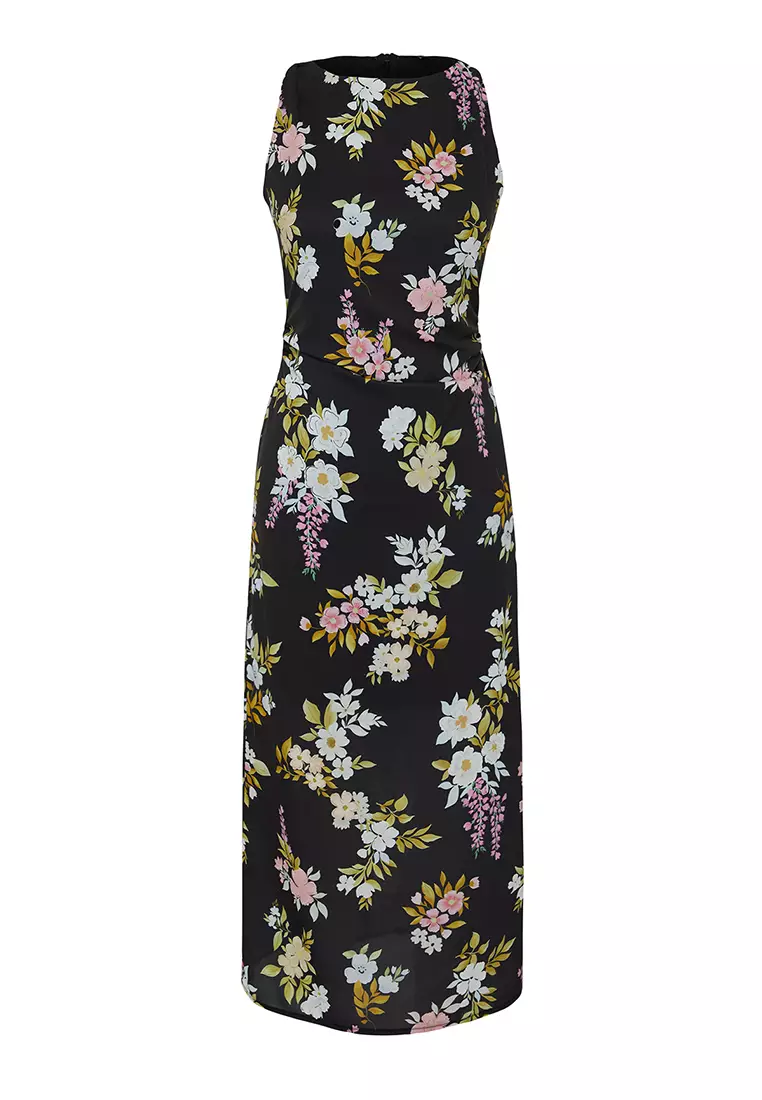 Buy Trendyol Sleeveless Floral Midi Dress Online | ZALORA Malaysia