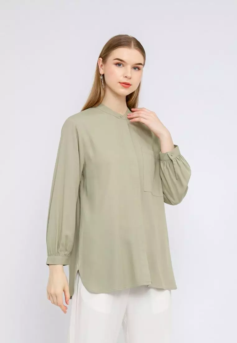 Urban Exchange Yoshi Sage Green Shirt